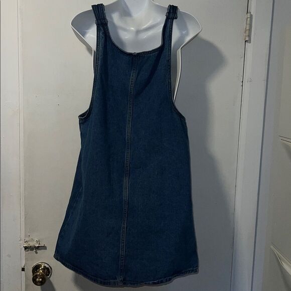 LILY PARKER Dark Denim Jumper Overall Dress-S - Picture 5 of 10